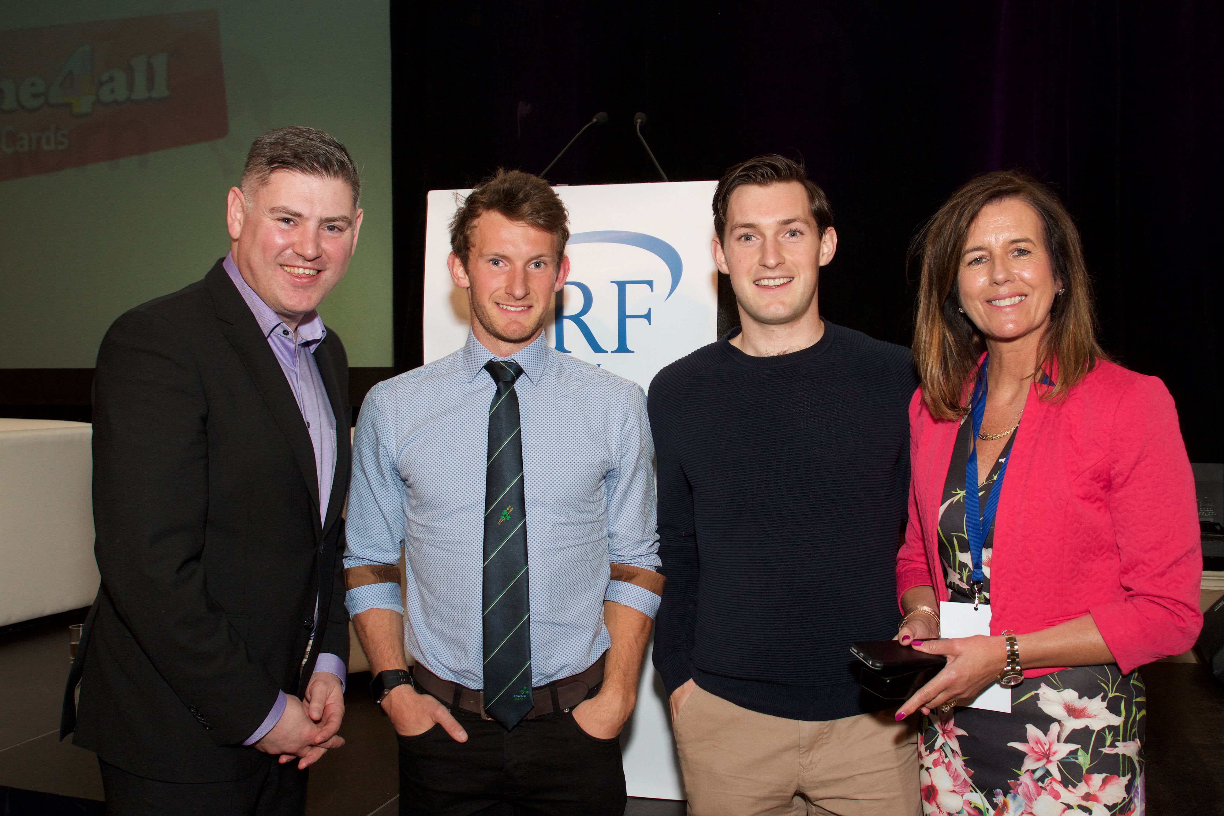 NRF President & CEO pictured with the O'Donovan Brothers