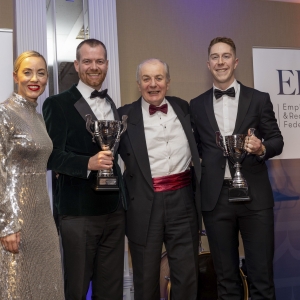 Joint-Winners-Temporary-Consultant-of-the-Year-Johnathon-Armstrong-Excel-Recruitment-Bryan-OConnell-TTM-Healthcare-Solutions-presented-by-Gavin-Duffy