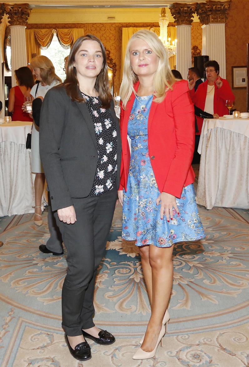 NO REPRO FEE 26/09/2018 National Recruitment Federation Fellowship event. Pictured are (LtoR) Aoife Clarke and Jean O'Donovan at the National Recruitment Federation Fellowship event in The Shelbourne Hotel. Photo: Sasko Lazarov/Photocall Ireland