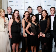 Graduate of the year Amy Corr (right) with the team from Experis